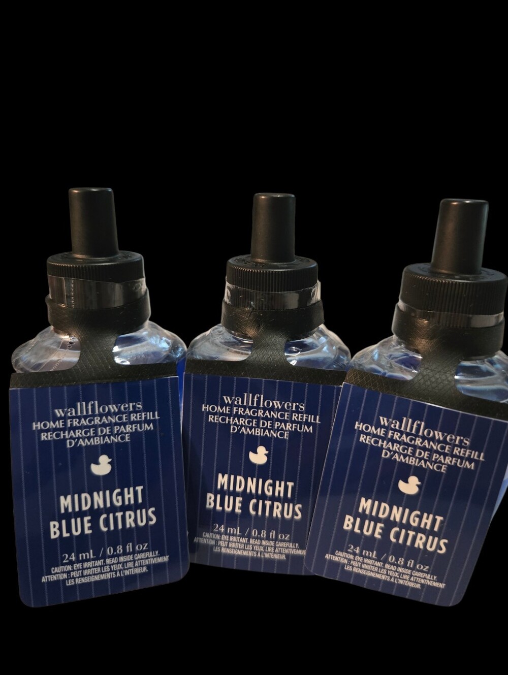 3pc Bath & Body Works  Midnight Blue Citrus Wallflowers Fragrance Refills - NEW!